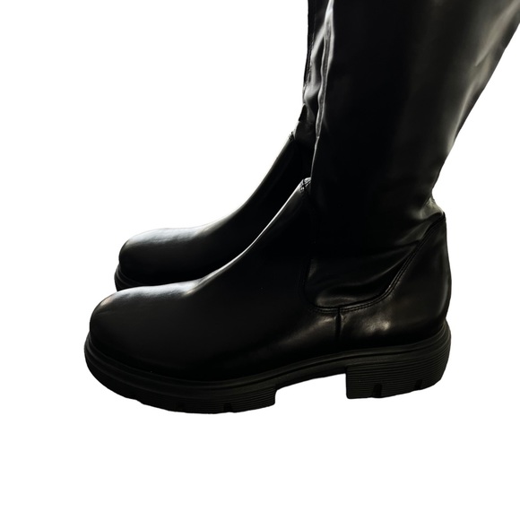 Paul Green Over the Knee Black Leather Boots Women’s Size 10.5 - Picture 5 of 16